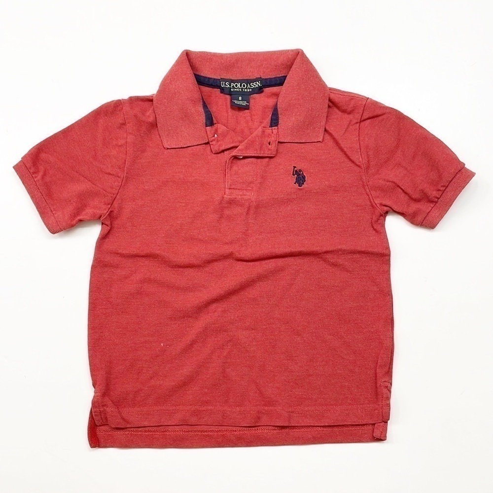 U.S. Polo Assn. little boys red polo shirt